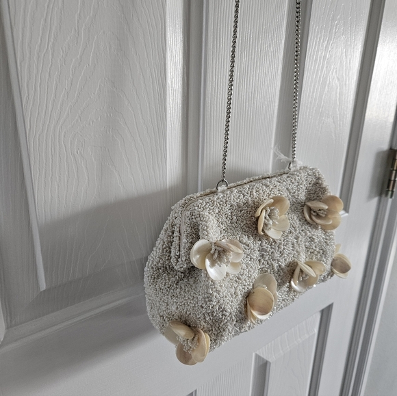 NWT Viral Made In India Beaded Kisslock Frame Crossbody Bag Purse - Picture 8 of 9